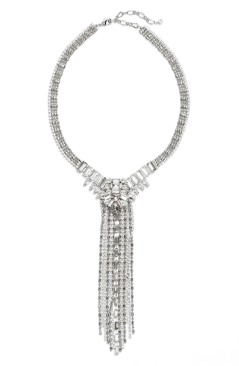 CRISTABELLE Frontal Crystal Strand Necklace, Main, color, 