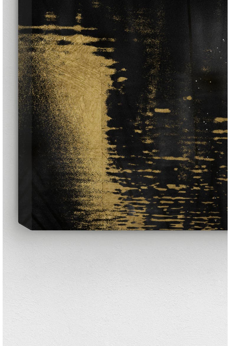 Nature in Glam Canvas Wall Art, Alternate, color, BLACK WHITE GOLD