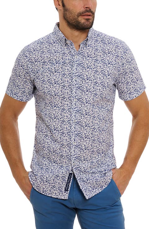 Bassel Floral Short Sleeve Button-Up Shirt