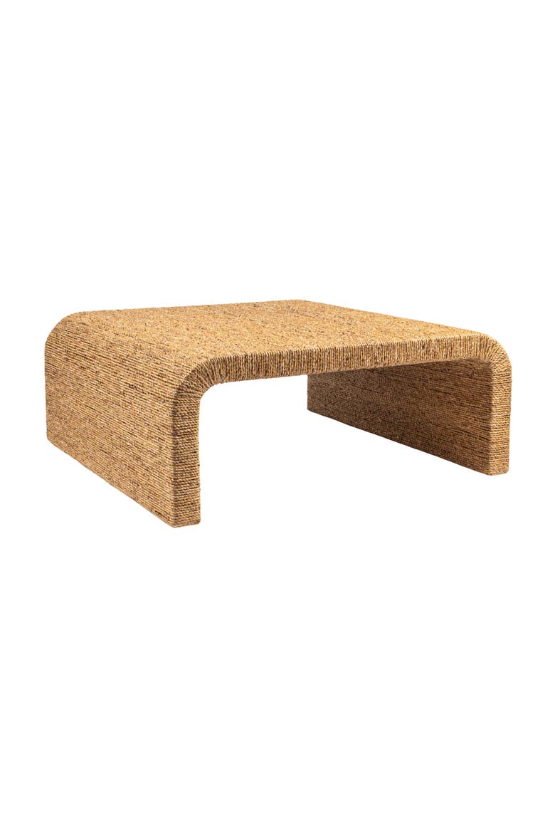 Coffee Table with Waterfall Edge, Main, color, Natural