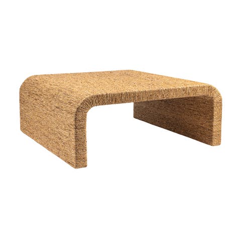 Coffee Table with Waterfall Edge