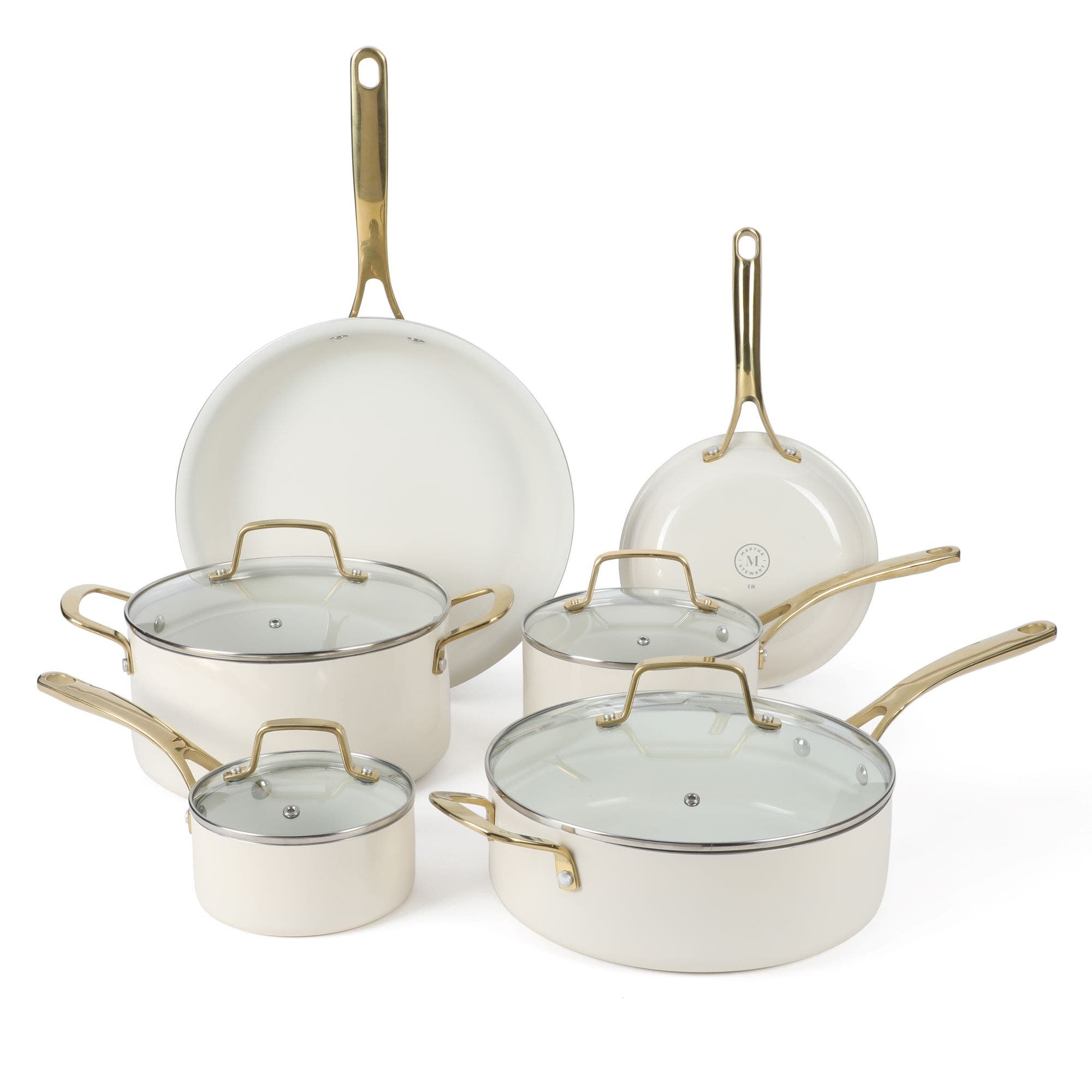 selected Linen White with Gold Handle