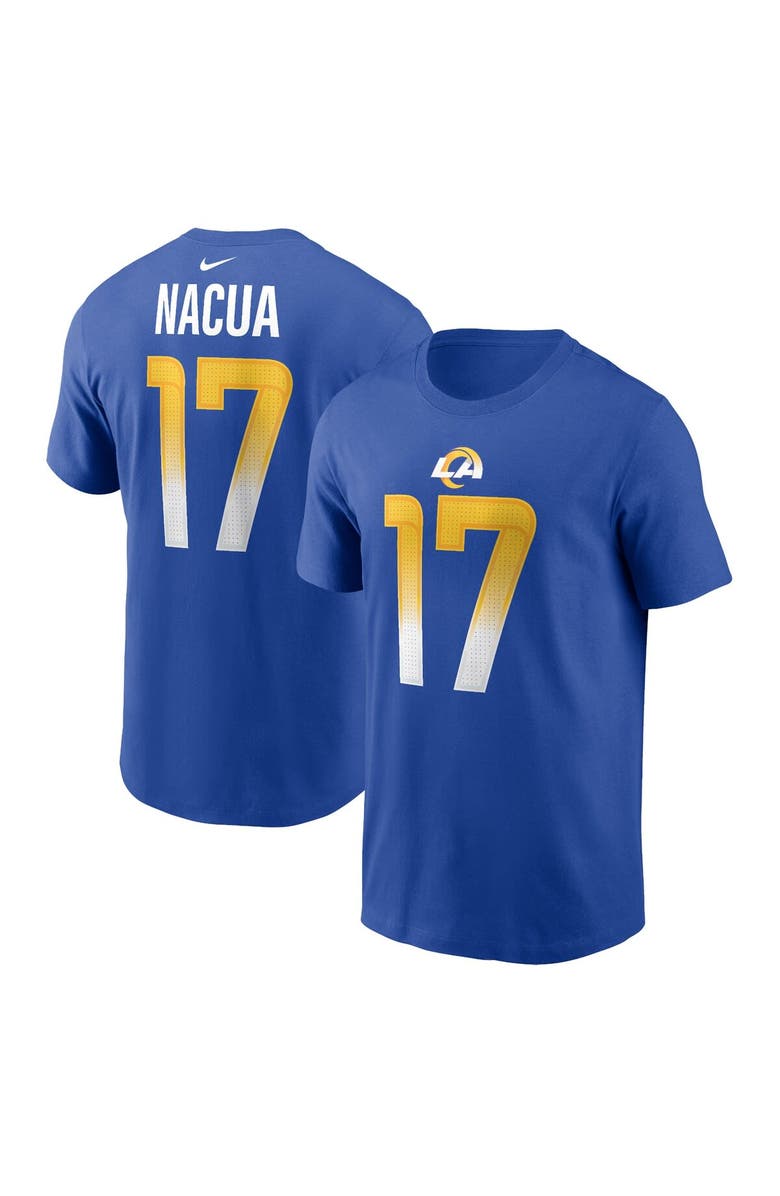 Nike Men's Nike Puka Nacua Royal Los Angeles Rams Player Name & Number T-Shirt, Alternate, color, Royal