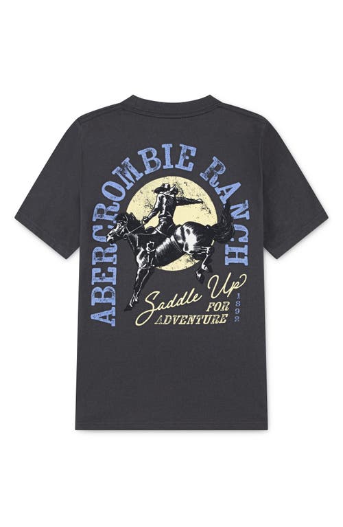 Abercrombie Kids Kids' Giddyup Graphic T-shirt In Black