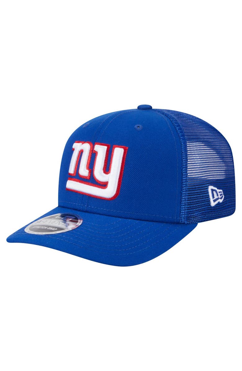 New Era Men's New Era Royal New York Giants Main Trucker 9SEVENTY Stretch-Snap Hat, Main, color, 