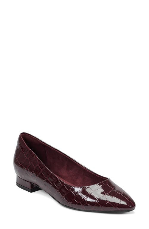 Rockport Tessa Pointed Toe Flat In Red