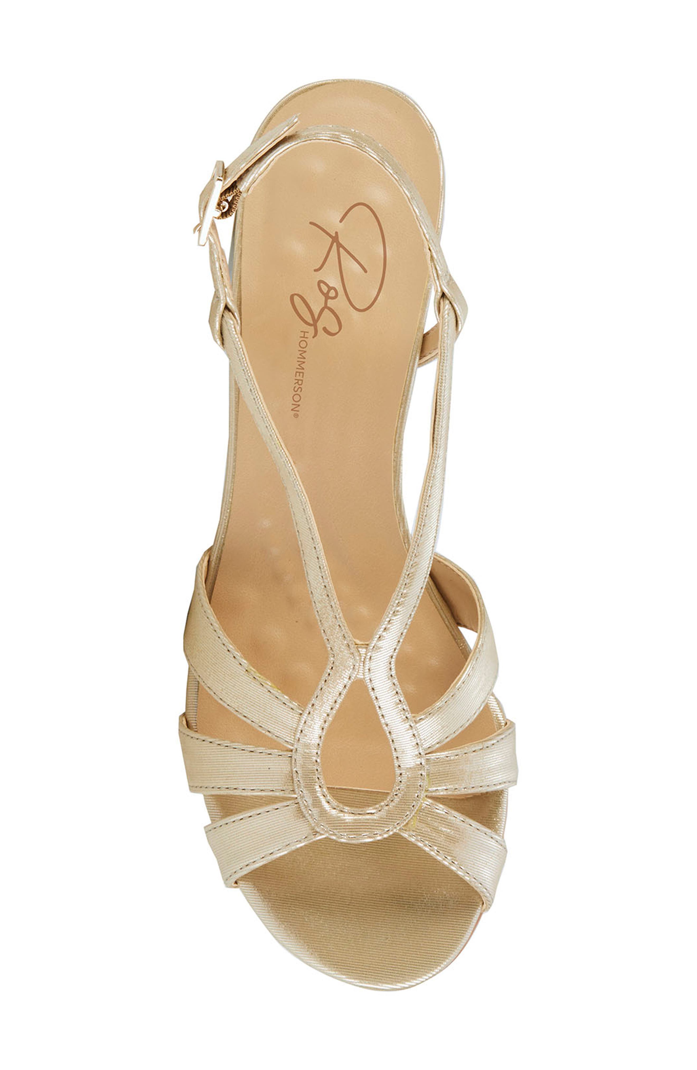 Leandra Slingback Sandal, Alternate, color, GOLD SPARKLE LEATHER