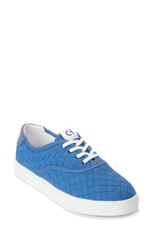 Cole Haan Grandpro Harbor Sneaker In Dutch Blue Woven Canvas