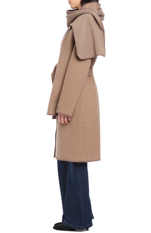 Sanctuary Stitched Double Face Coat In Brown
