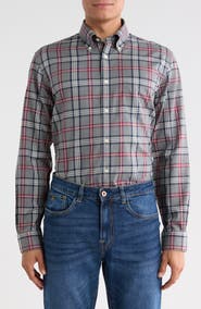 Brooks Brothers Regular Fit Plaid Cotton Sport Shirt
