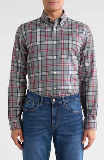 Regular Fit Plaid Cotton Sport Shirt