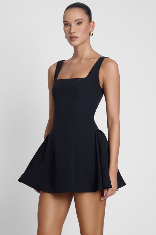 Leau Ysabelle Babydoll Corset Mini Dress In Blue
