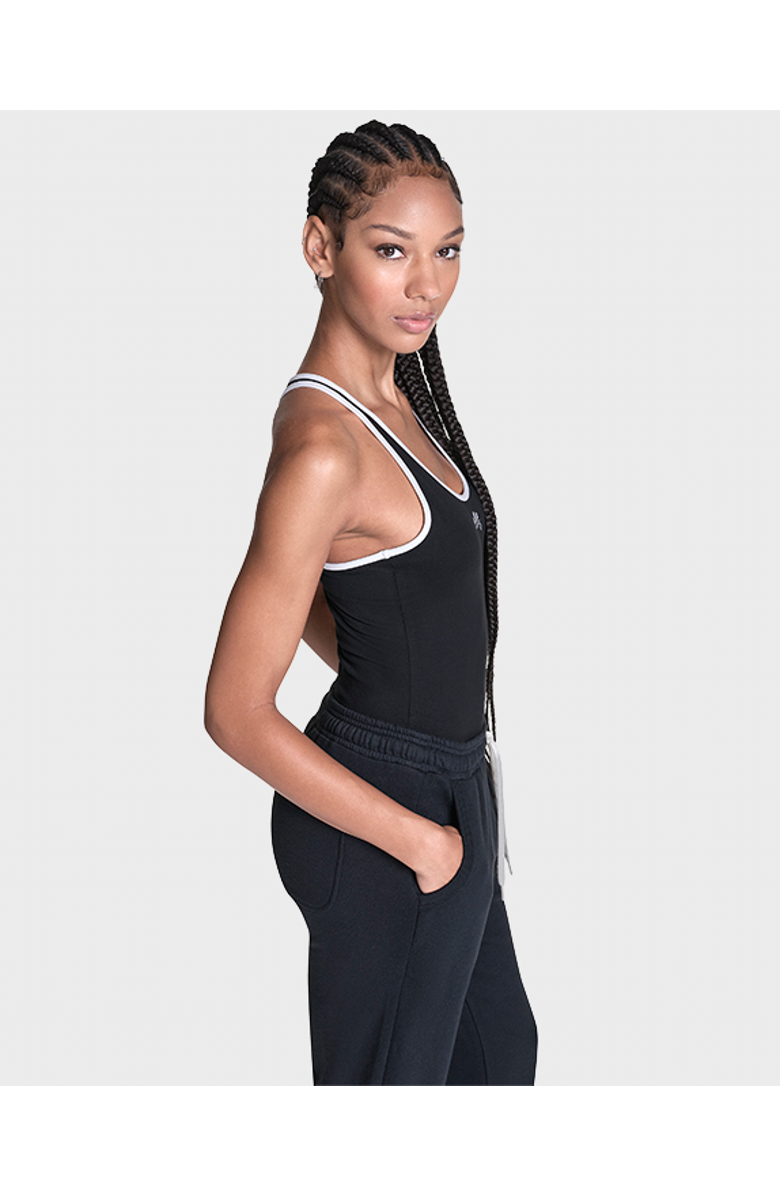 Converse Jersey Bodysuit, Alternate, color, Converse Black