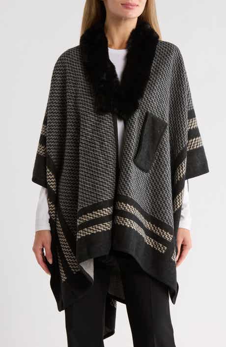 Nanette Lepore Multicolor Zigzag Ruana