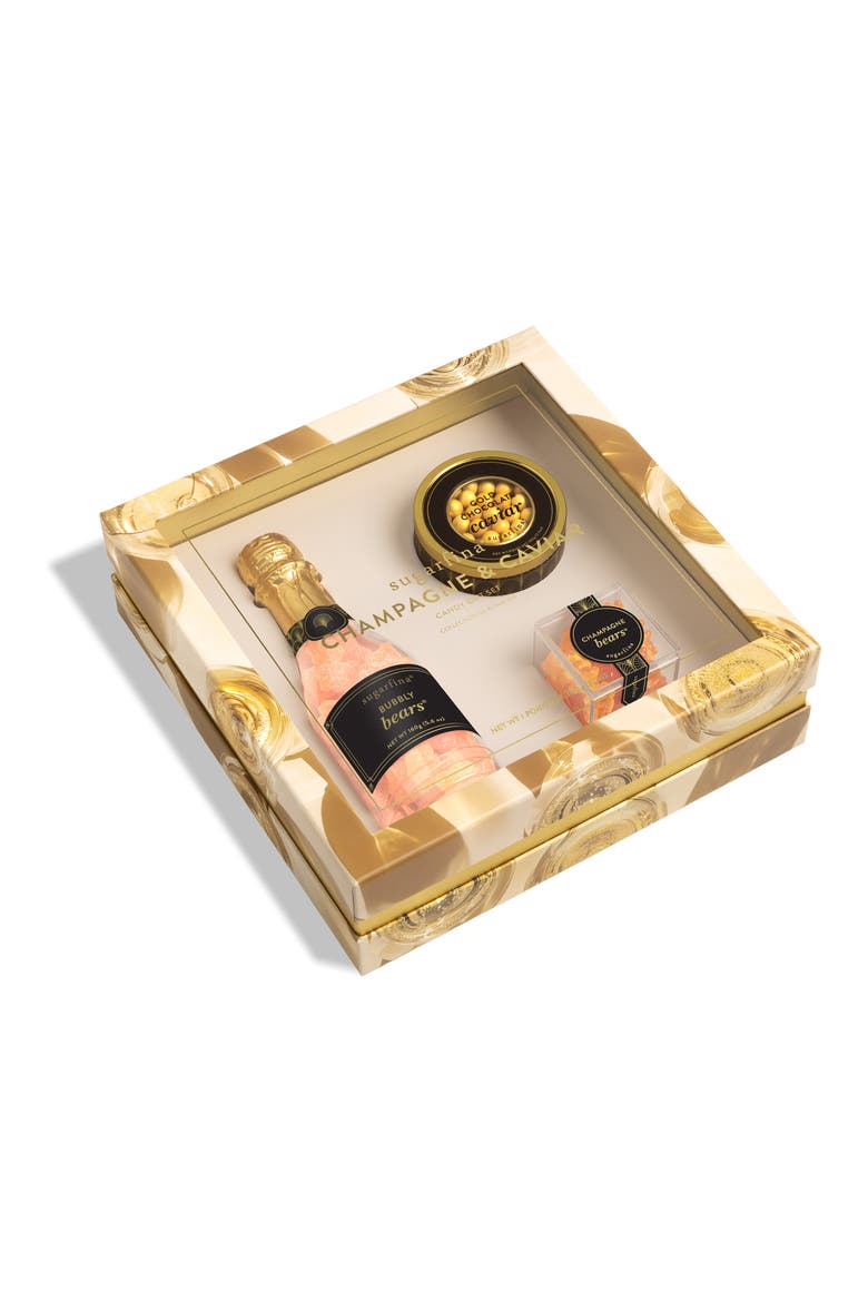 Champagne & Caviar Candy Gift Set, Alternate, color, GOLD/ PINK
