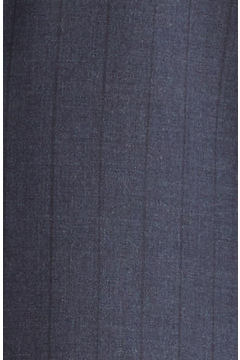 B-Line Pinstripe Virgin Wool Suit, Alternate, color, NAVY