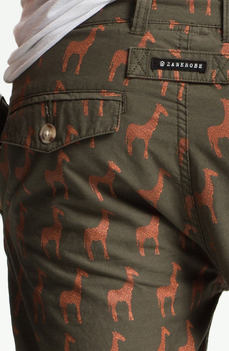 ZANEROBE 'Ziraffe' Print Chino Shorts, Alternate, color, 