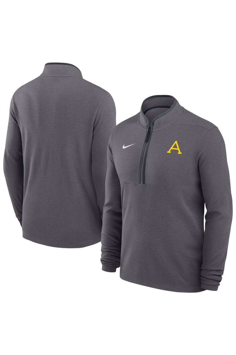 Men's Nike Gray Army Black Knights 2026 West Point Classic Collection Victory Quarter-Zip Pullover, Main, color, Gray