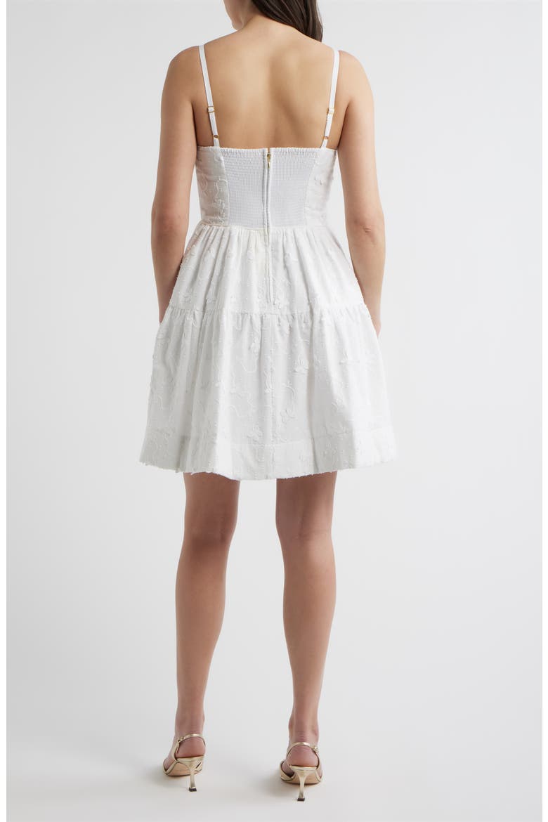 Bennet Butterfly Appliqué Minidress, Alternate, color, RESORT WHITE MONARCH