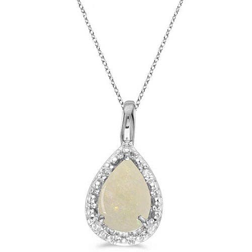 0.85ct, Opal, White Gold