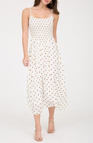 Blu Pepper Polka Dot Midi Dress