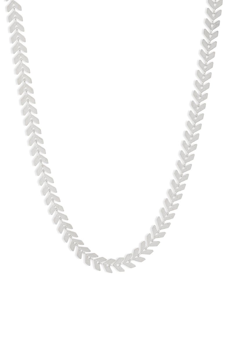 Carissa Collar Necklace, Main, color, SHINY SILVER