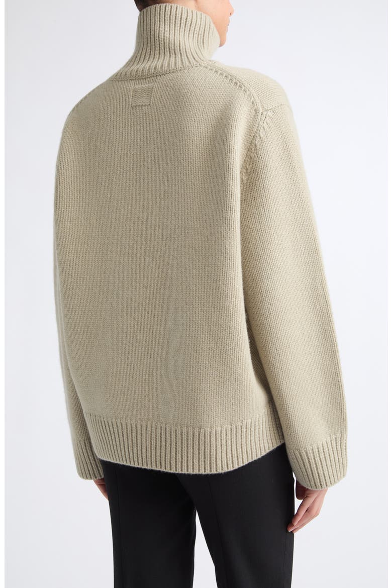 Oversized Lambswool Turtleneck Sweater, Alternate, color, SAGE