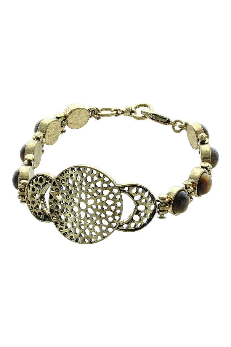 Over The Moon Bracelet, Main, color, GOLD