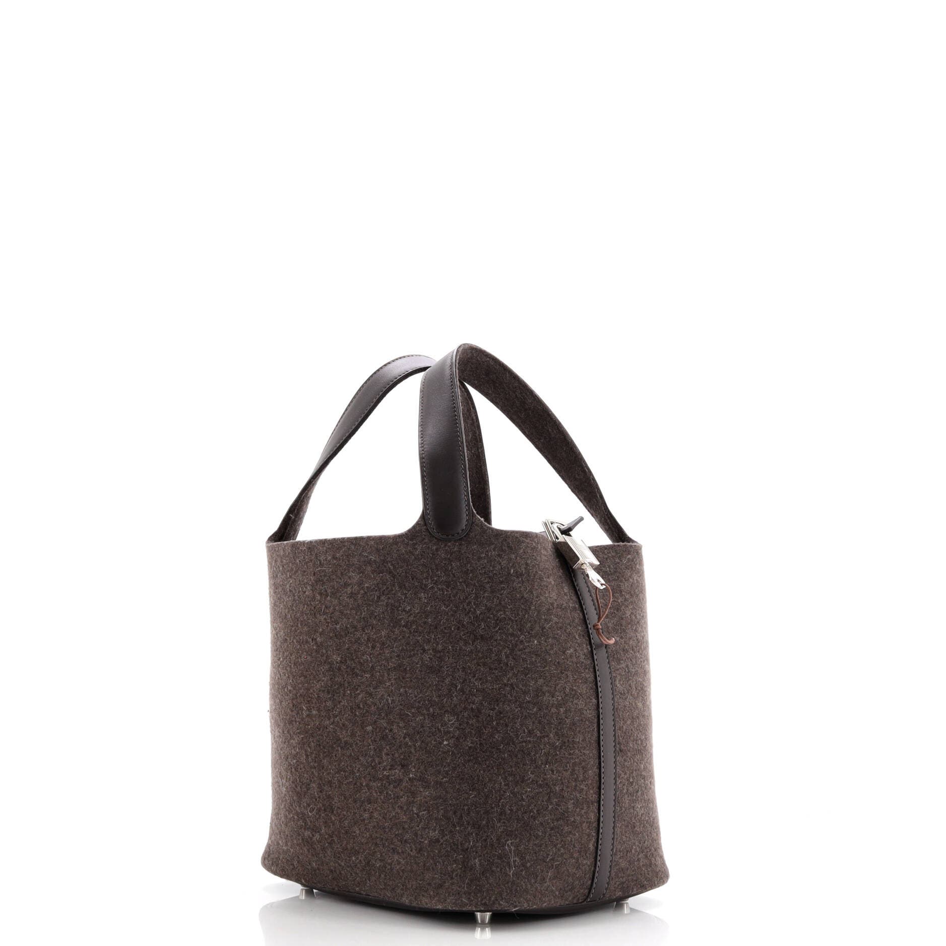 Pre-Owned Hermes Picotin Lock Bag Felt with Leather MM, Alternate, color, 