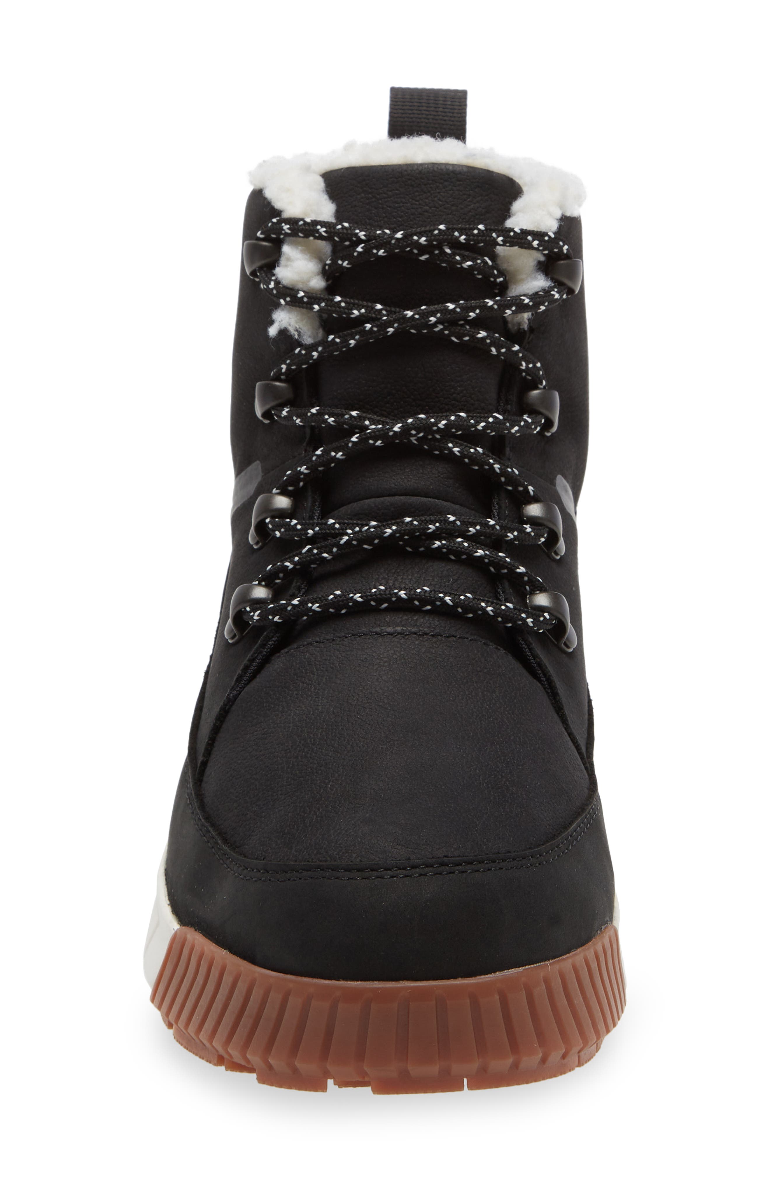 The North Face Sierra Waterproof Lace-Up Bootie, Alternate, color, Tnf Black/Gardenia White