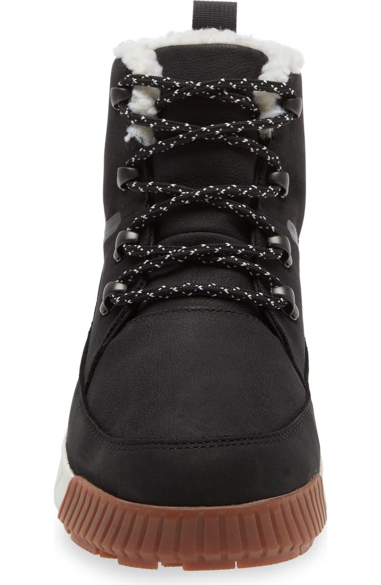 The North Face Sierra Waterproof Lace-Up Bootie, Alternate, color, Tnf Black/Gardenia White