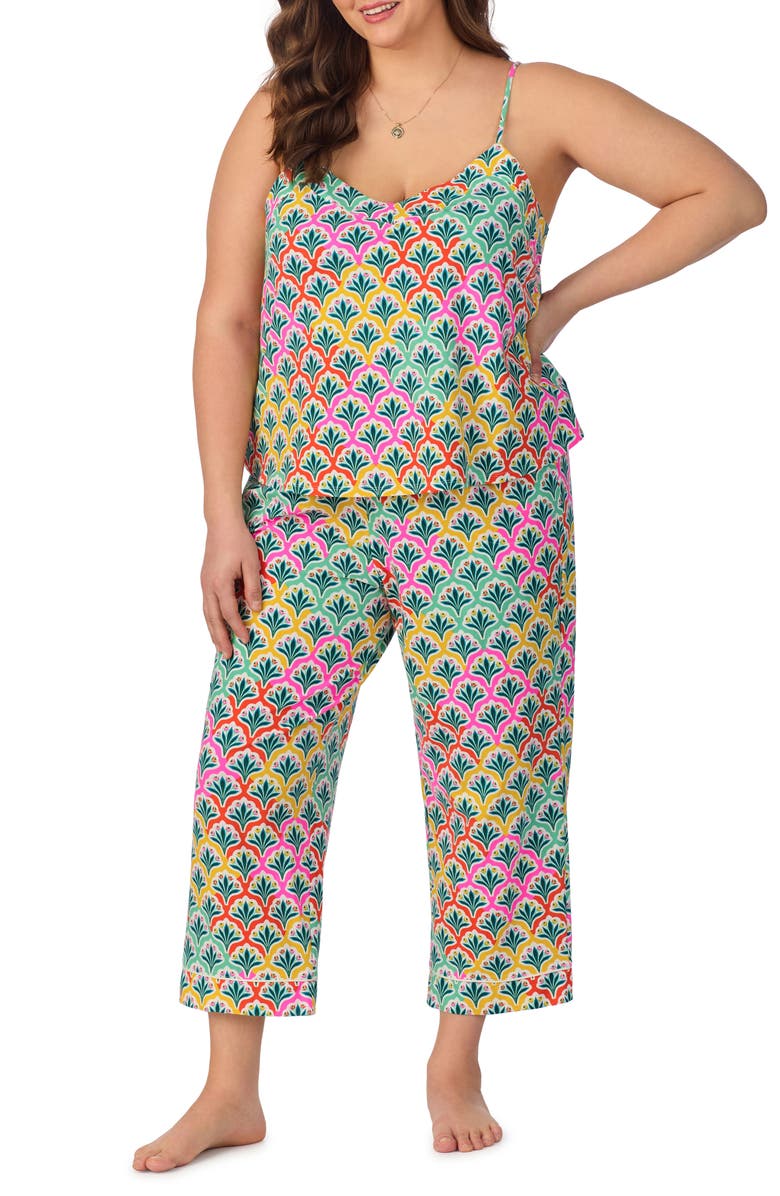 BedHead Pajamas Stretch Organic Cotton Jersey Crop Pajamas, Alternate, color, 