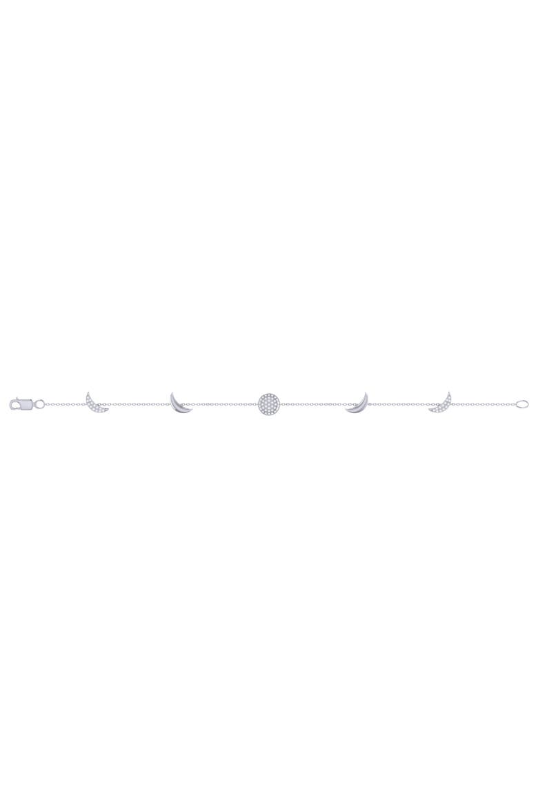 Moonlit Sterling Silver Diamond Bracelet, Alternate, color, Silver