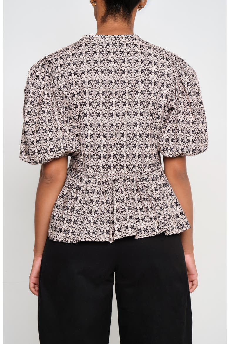 Orquid Tie Front Stretch Cotton Top, Alternate, color, CRUDO/CRUDO