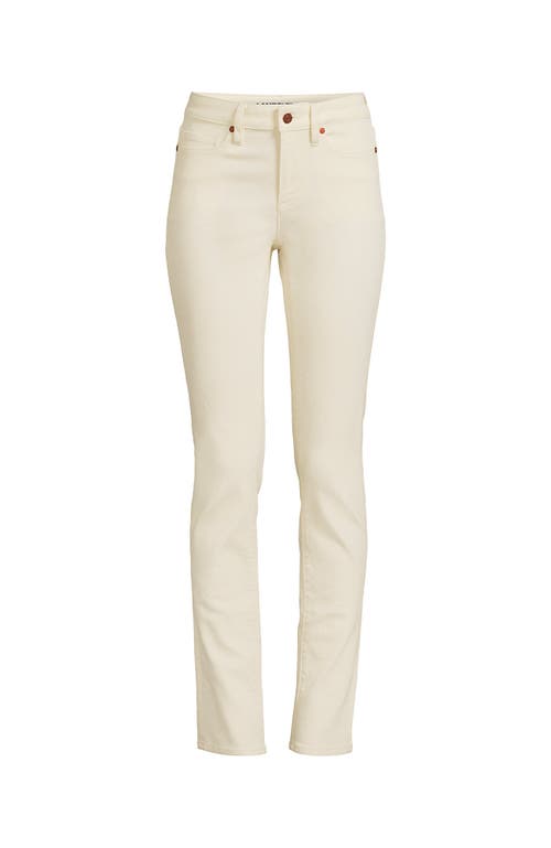 Lands' End Recover Mid Rise Straight Leg Blue Jeans In Natural