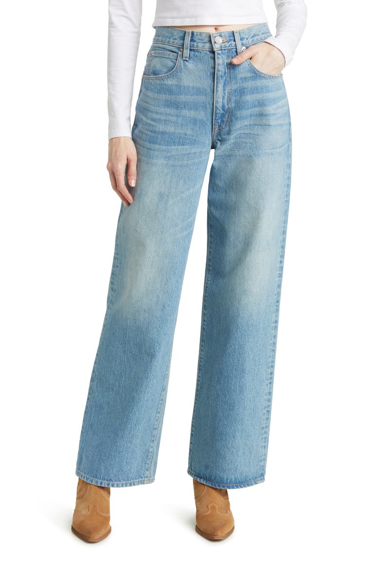 Grace Cotton Wide Leg Jeans, Main, color, SWEET THING