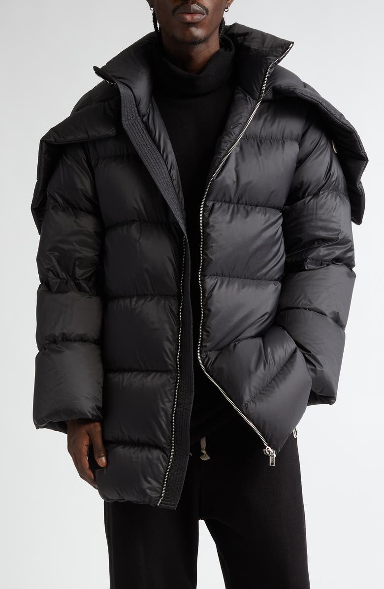 Rick Owens モンクレール　ダウン Rick Owens x Moncler Genius Padded Gimp Jacket in Black Rick Owens