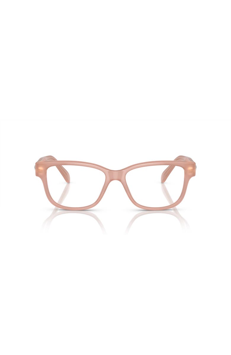 Swarovski 52mm Rectangle optical glasses, Alternate, color, Pink