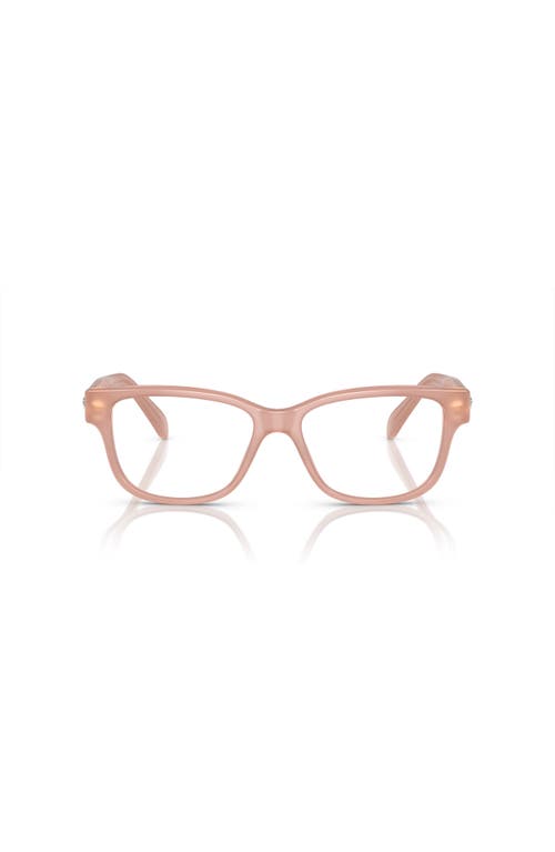 Swarovski 52mm Rectangle Optical Glasses In Brown
