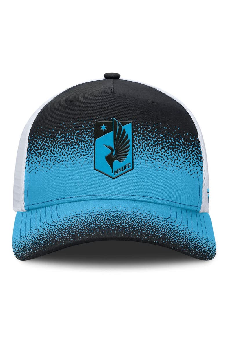 FANATICS Men's Fanatics Black Minnesota United FC Libero Trucker Adjustable Hat, Alternate, color, 