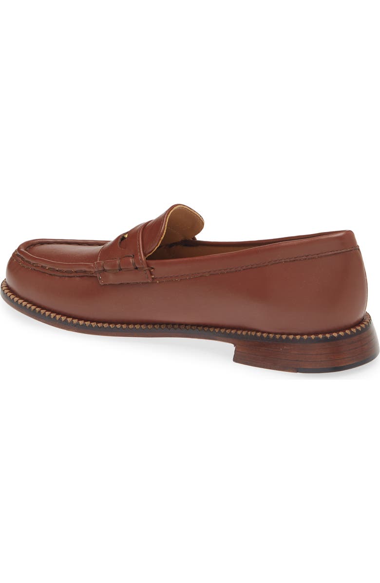 Freda Salvador Modern Penny Loafer, Alternate, color, Chocolate Leather