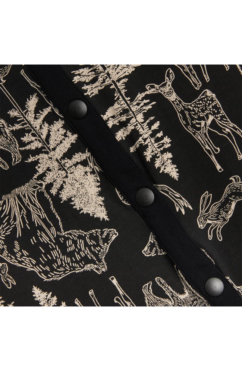 TomboyX Long Sleeve One-Piece Pajama Jumpsuit, Alternate, color, Frosted Fauna