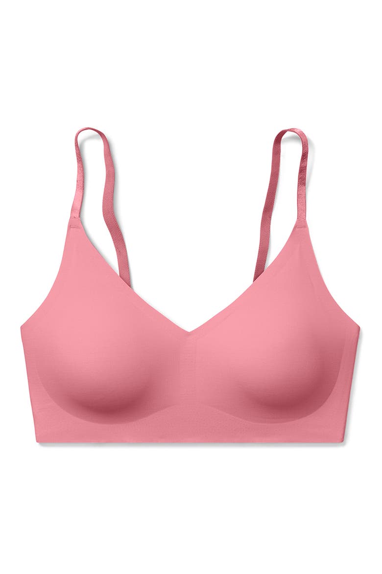 The True Body Triangle Convertible Strap Bralette, Alternate, color, WILD ROSE