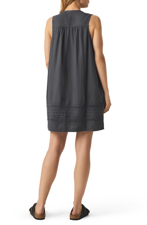 Splendid Catalina Linen Blend Minidress In Gray
