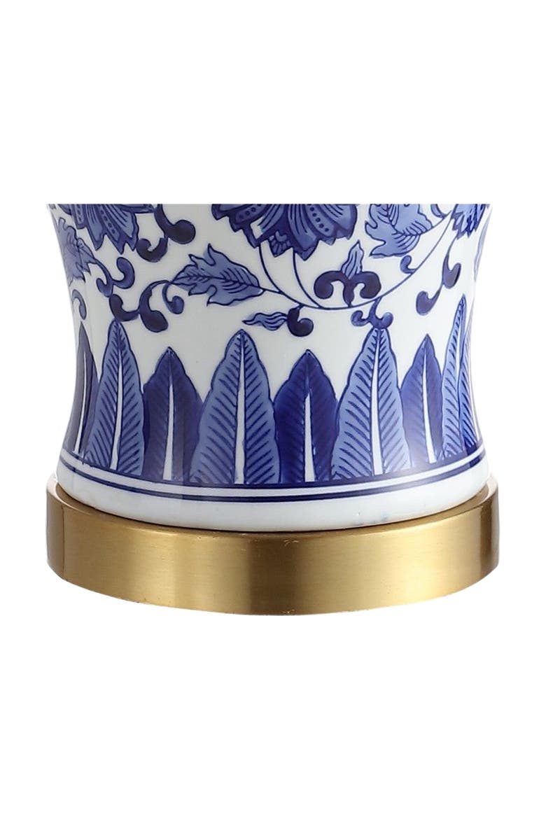 Jennifer 25.75" Ceramic/Metal LED Table Lamp, Blue/White, Alternate, color, Blue/White