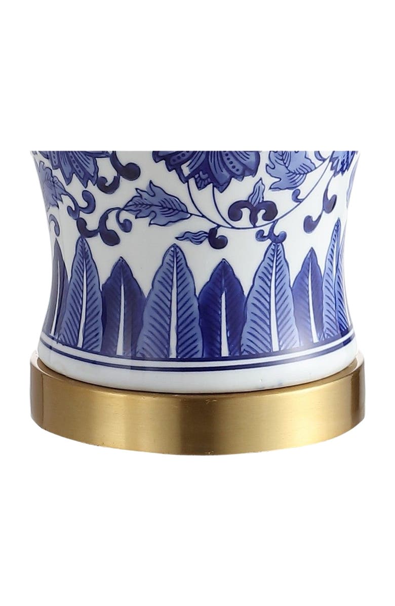 JONATHAN Y Jennifer 25.75" Ceramic/Metal LED Table Lamp, Blue/White, Alternate, color, Blue/White