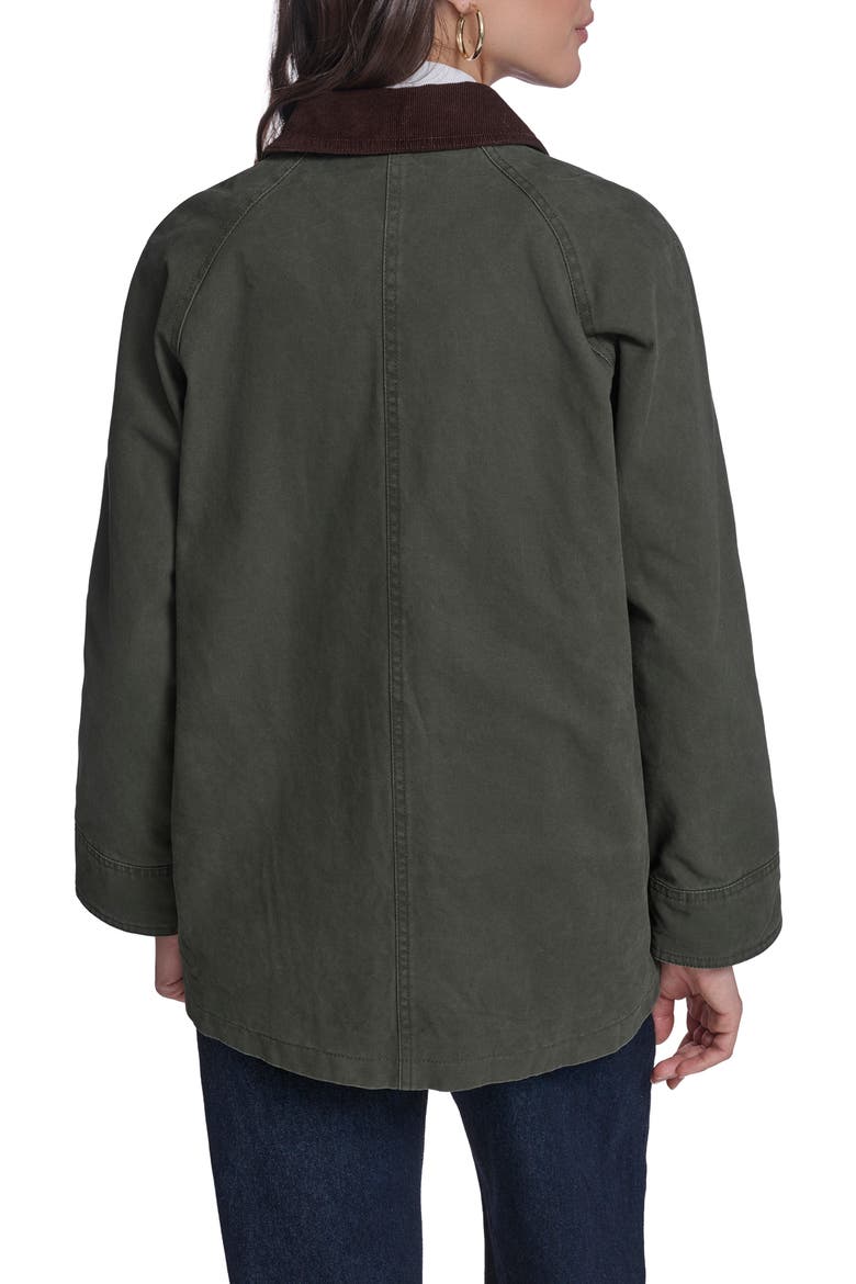 Cotton Barn Jacket, Alternate, color, OLIVE NIGHT