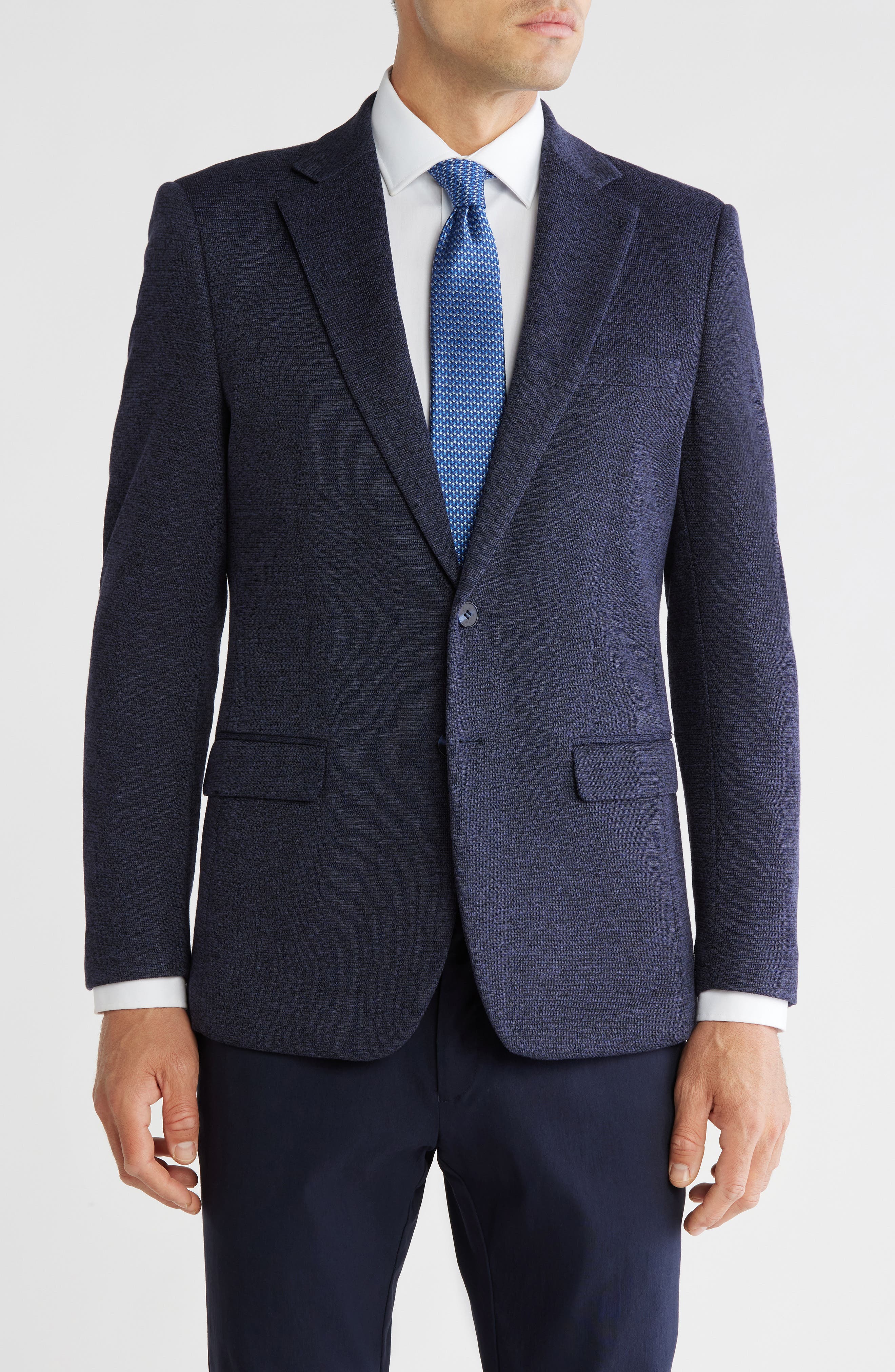 Solid Slim Fit Blazer - image 3