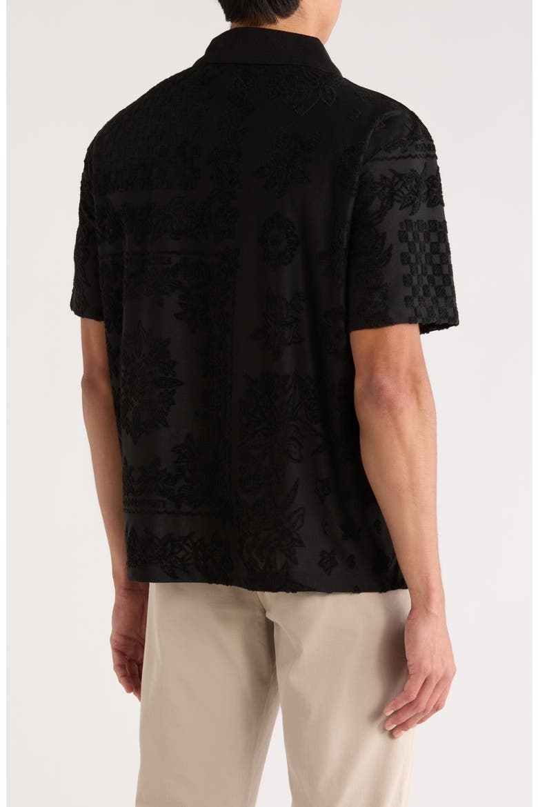 Johnny Collar Terry Polo, Alternate, color, BLACK