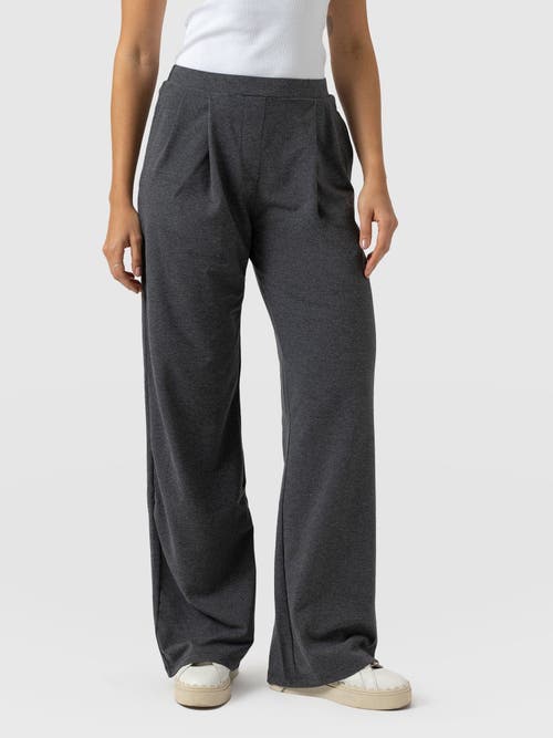 Saint + Sofia Camden Wide Leg Pant In Gray